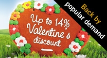 Celebrate Valentines day with our new business discount
